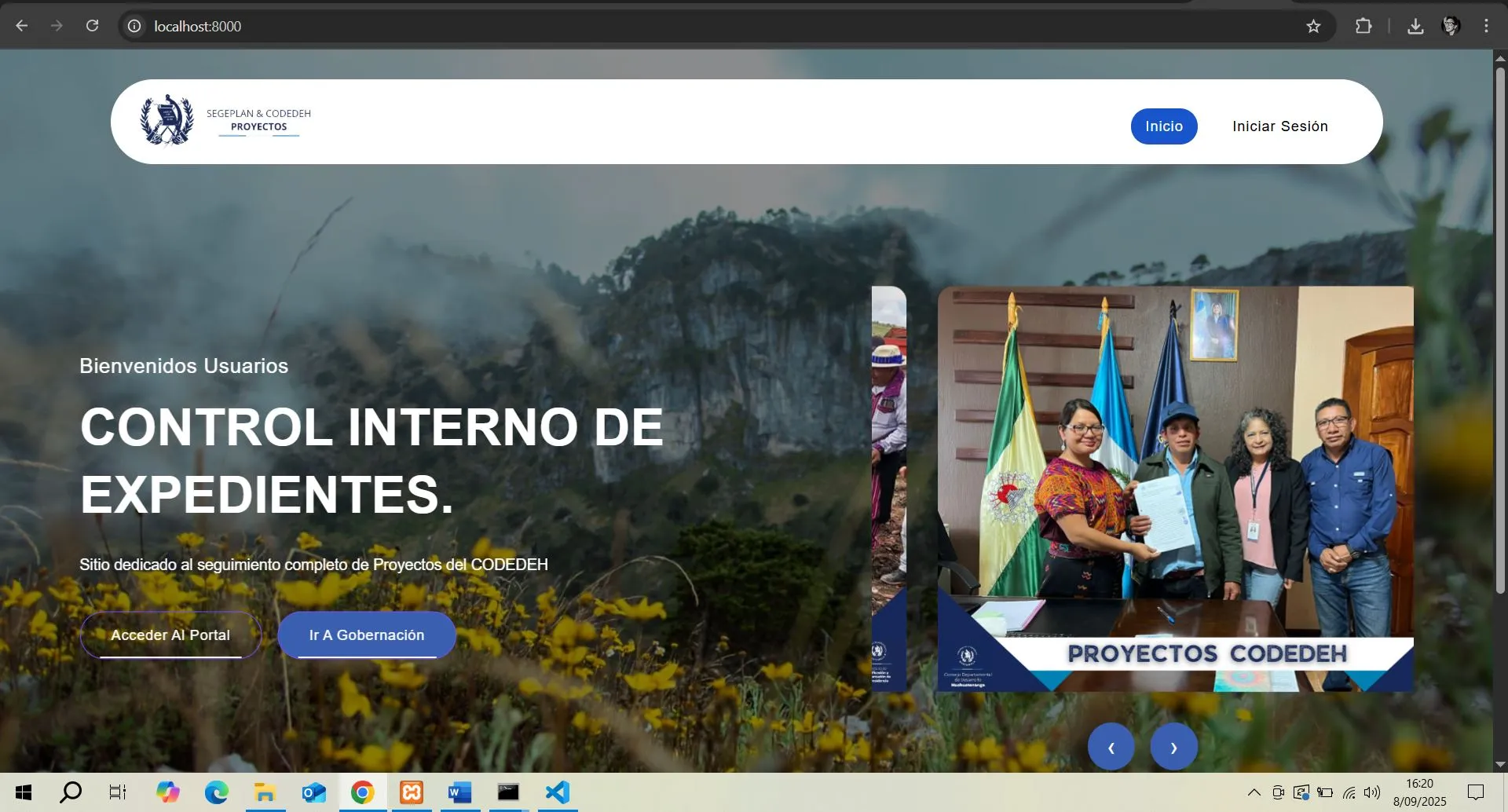 Sistema de Seguimiento de Proyectos Departamentales