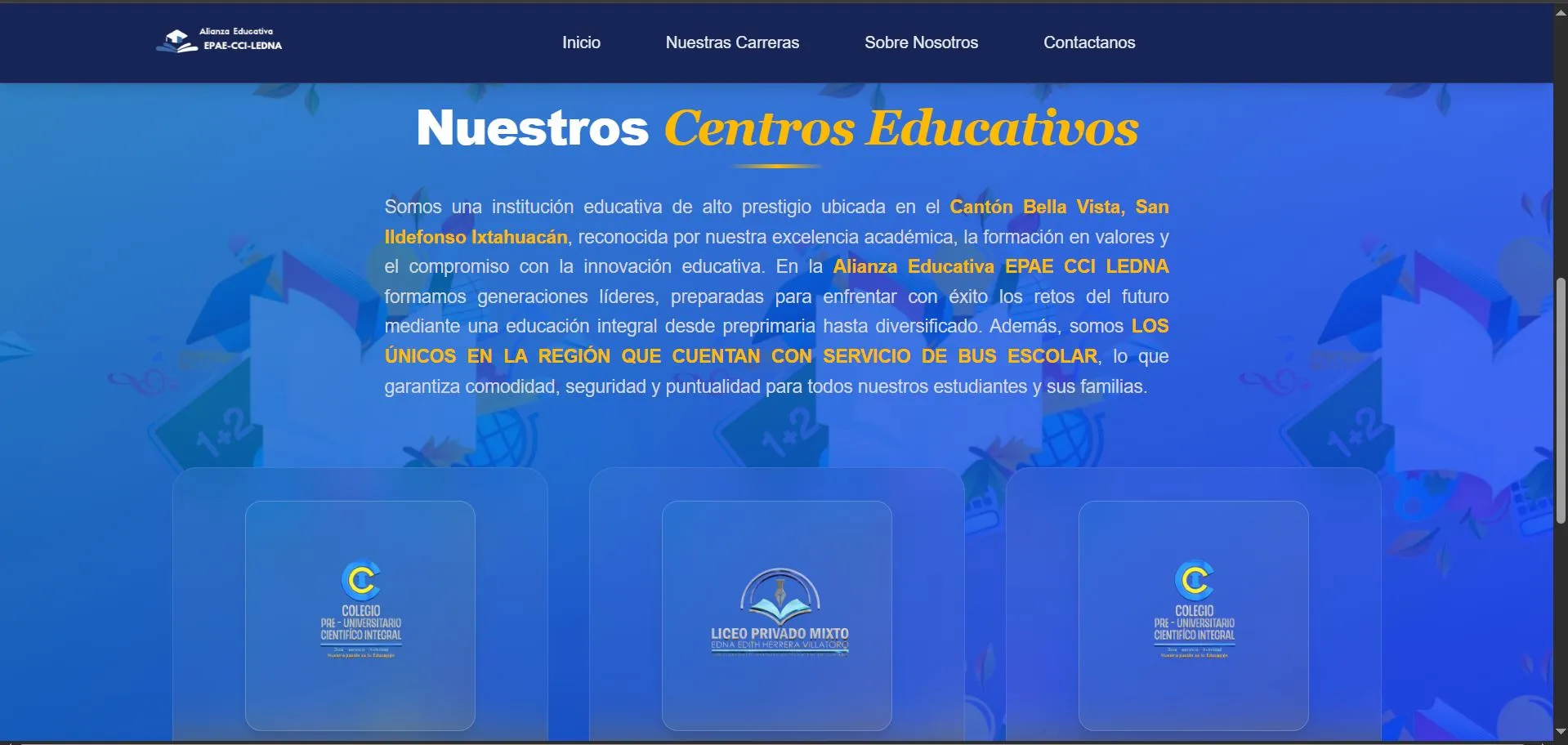 Sitio Web Colegio